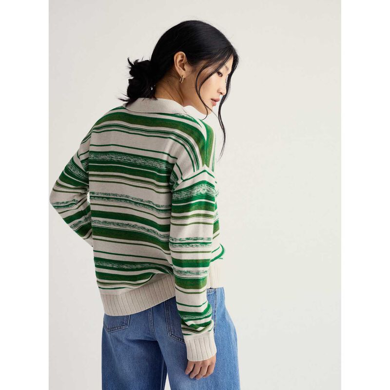 Seasalt Cornwall Bird Flight Jumper - Corula Chalk Bright Green image number 1